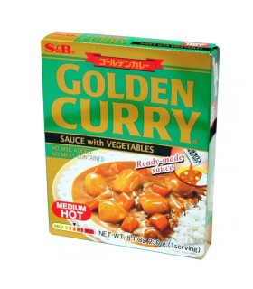 Salsa Curry Giapponese Istante Medio Piccante con Vedure - S&B 230G