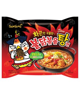 Ramyun Noodles Stufato coreano al gusto pollo extra piccante - SamYang 140g