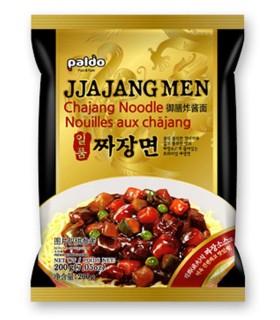 Ramyum Noodles Coreani con Salsa JJA JANG Imapsto di Fagioli Neri - Paldo 200g
