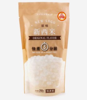 Perle di Tapioca New Sago gusto originale per Bubble Tea - Wufuyuan 250g