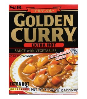 Salsa Curry Giapponese Istante Extra Piccante con Verdure - S&B 230g