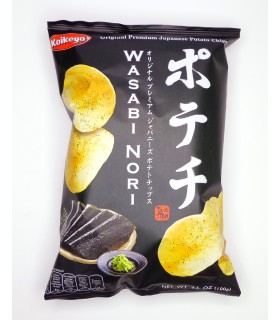 Patatine Giapponese Gusto di Wasabi Nori - Koikeya Chips - 100g