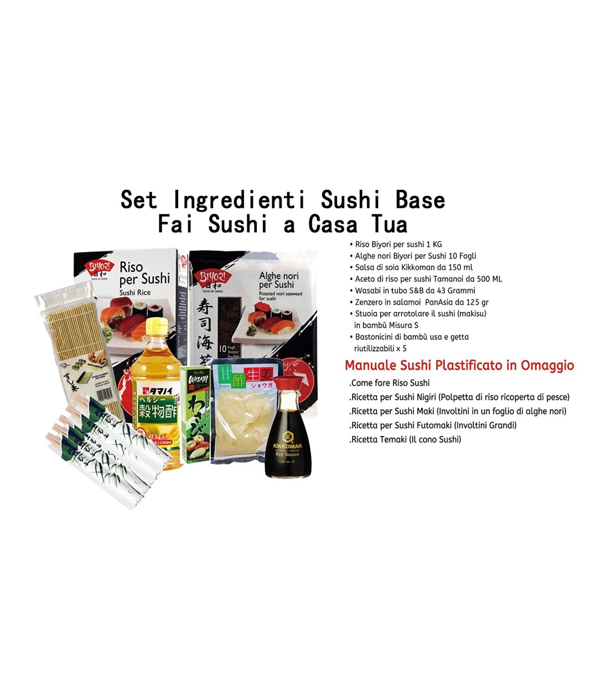 Tramezzini Ideale Per Onigiri Maki Sushi Sushi Kit Sashimi Kit Completo Per Sushi Con Ingredienti Kit Facile E Divertente Per Principianti 