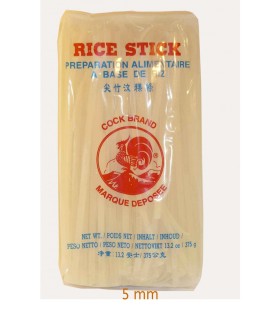 Tagliatelle di Riso - Rice Stick 5mm - Cock Brand 375