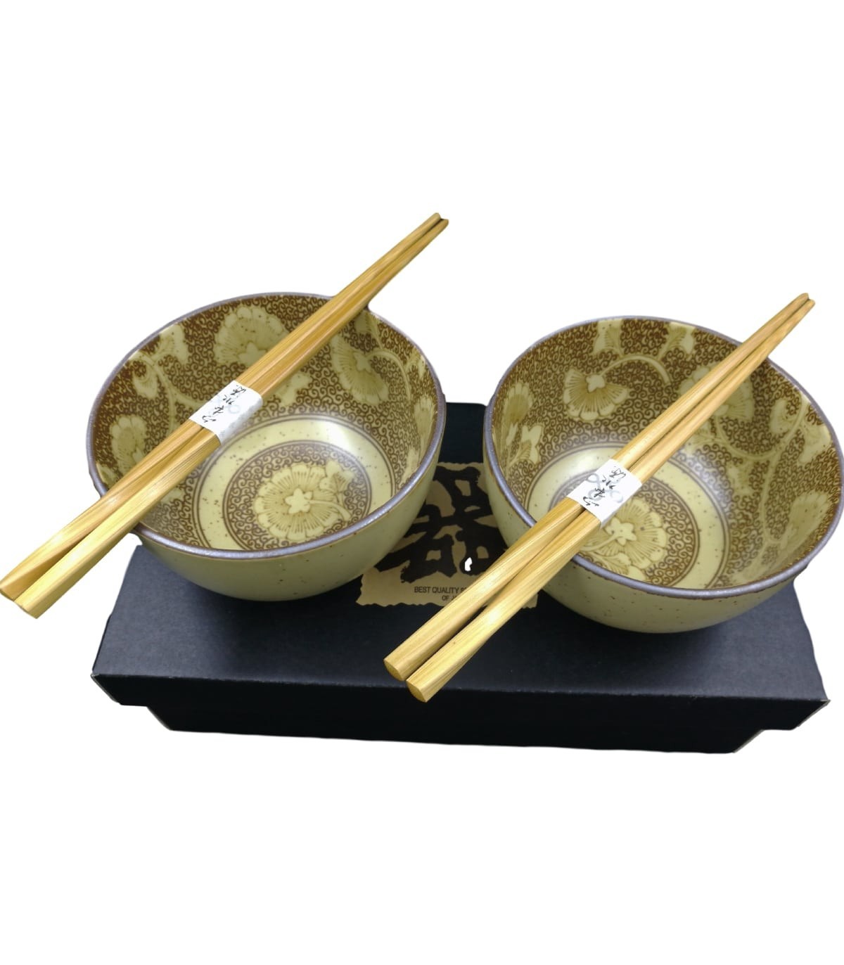 Set Ciotola Zuppa Ciotola Ramen 600 ml Stile Giappone Asiatico Ceramica Ciotola per Riso/Insalata/Minestra/Cereali Cucchiaio e Bacchette Abbinati 