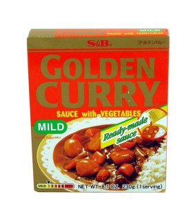 Salsa Curry Giapponese Istante Piccante Leggero con Verdure - S&B 230g
